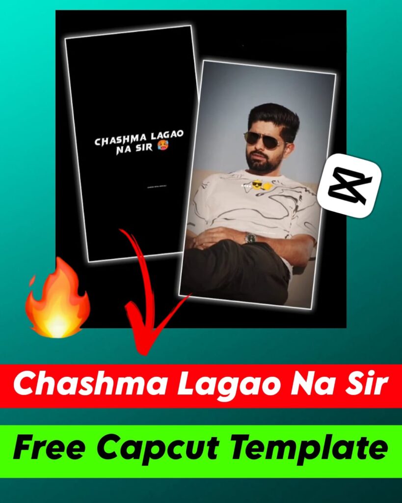 chashma lagao na sir template capcut