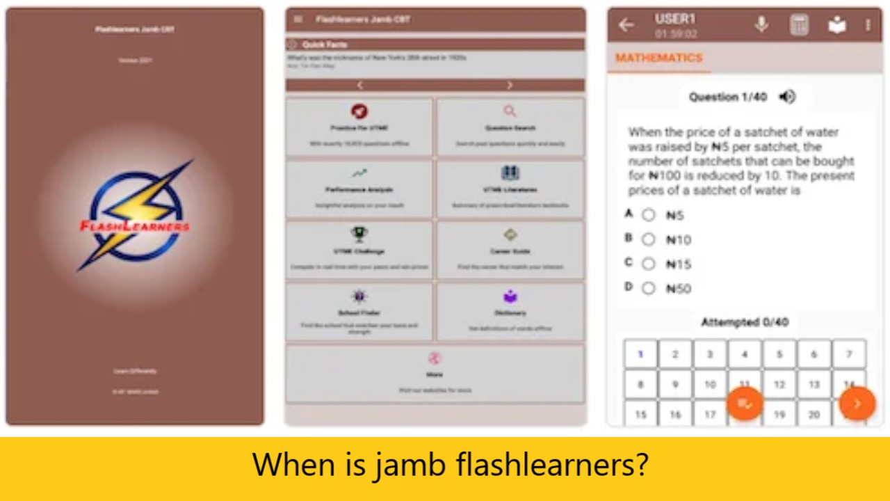 When is jamb flashlearners