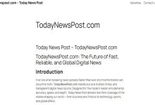 Todaynewspost com website