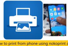 How to print from phone using nokoprint app