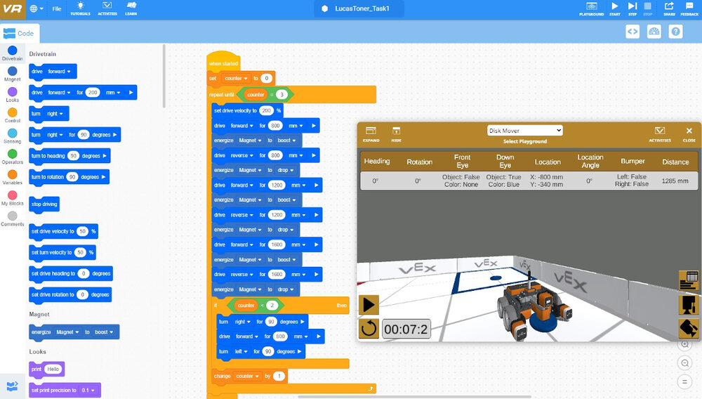 vexcode vr منصة فيكس كود في ار - الخليج ترند