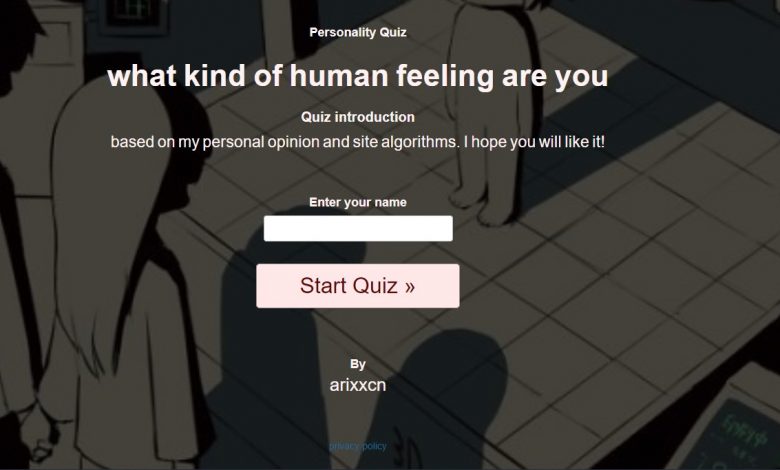 اختبار المشاعر تيك توك human feeling quiz tiktok