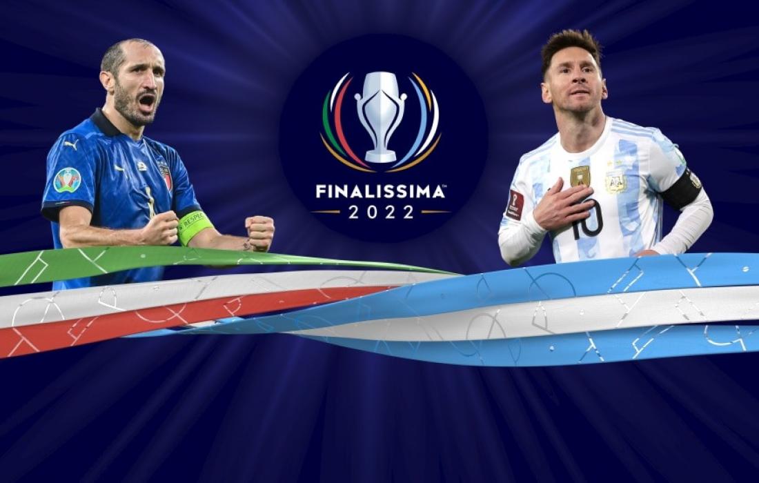 مباراة الأرجنيتن وإيطاليا في كأس فيناليسيما 2022