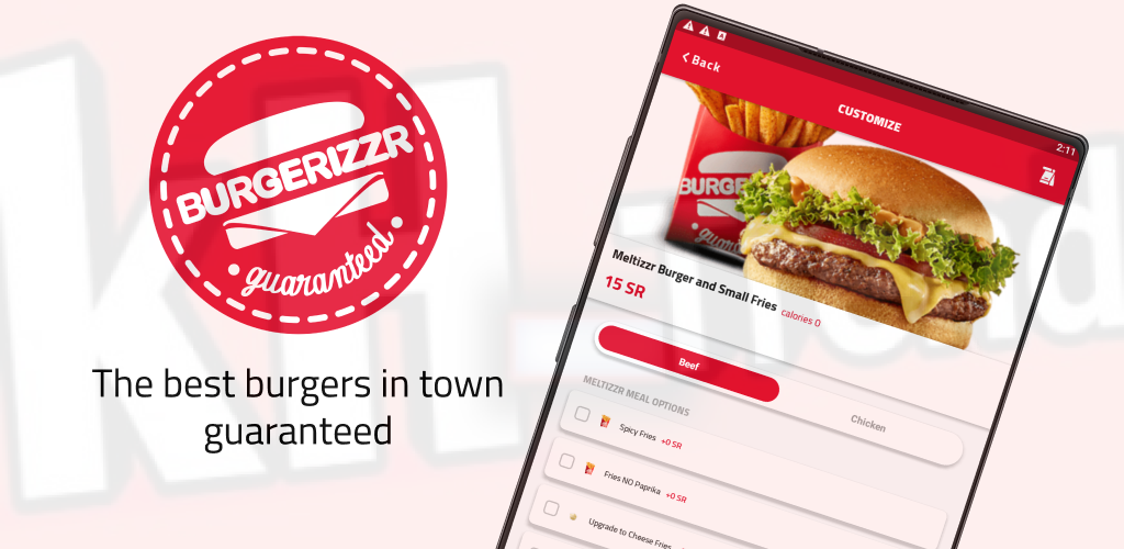 تحميل تطبيق برغرايزر BURGERIZZR للاندرويد والايفون